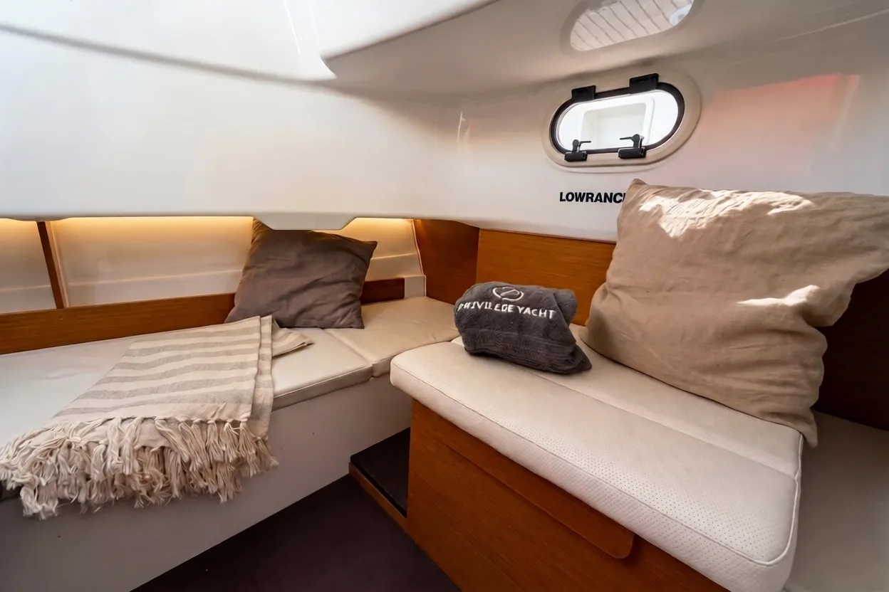 Interior cabin of the boat
